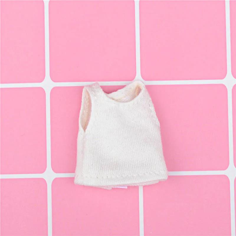 Nouveau gilet de poupée de couleur unie, vêtements T-shirt pour ob11, obitsu11, Molly, 1/12bjd, vête