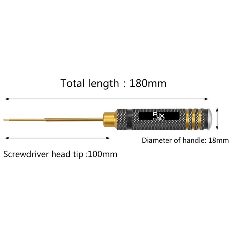 RJX-Clé hexagonale super dure plaquée pour personnes âgées, kit d'outils de tournevis HSS pour modèl