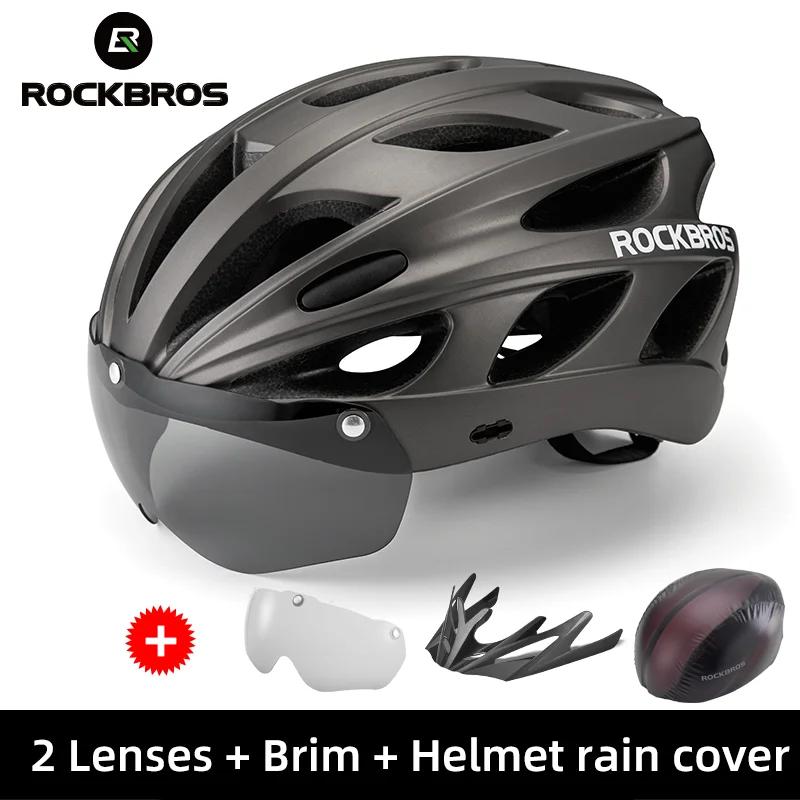 ROCKBROS-casque de vélo EPS ultraléger pour l'extérieur, vtt réglable pour hommes et femmes, accesso
