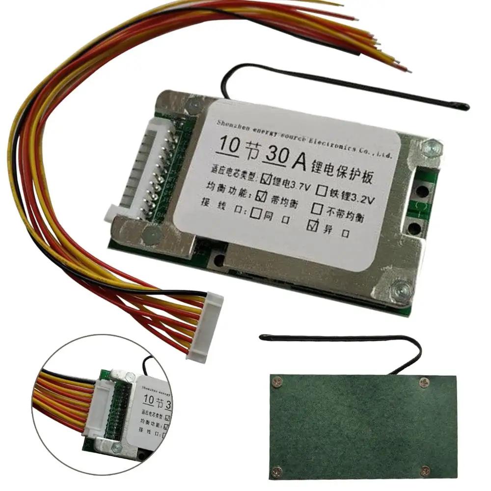 Batterie de vélo électrique 10S, 36V, 30A, carte de protection 18650, carte BMS PCB avec balance pou