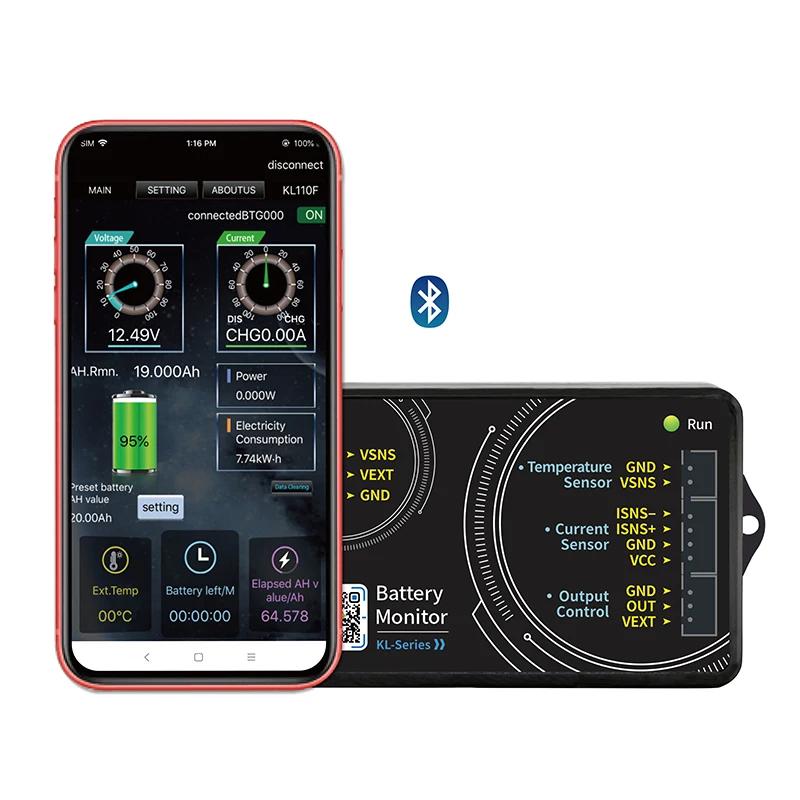 Moniteur de batterie Bluetooth KL-F DC 0-120V 0-600A, testeur de tension, courant VA, compteur de Co