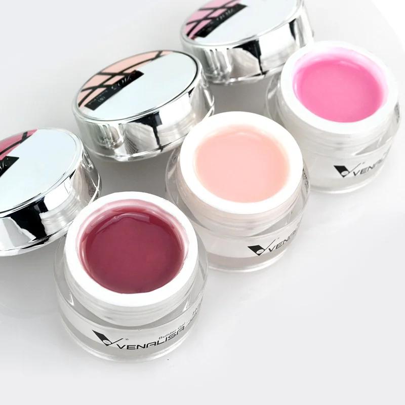 VENALISA Gel d'extension de couleur claire perle Glittle Gel Canni approvisionnement Camouflage fixa