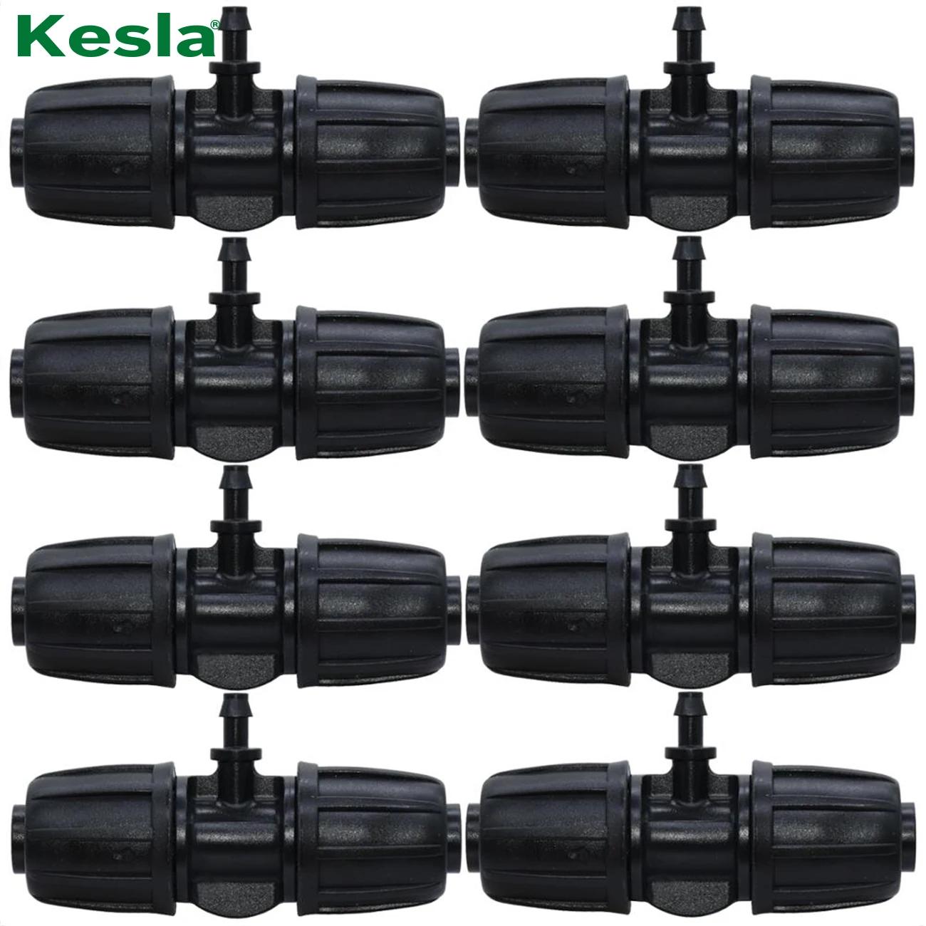 KESLA-Connecteur de tuyau en T avec verrouillage fileté, adaptateur d'eau d'irrigation de jardin ver
