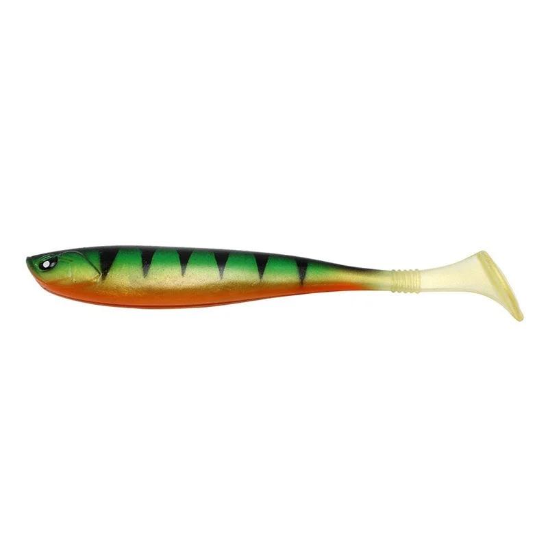 Leurre souple en silicone et caoutchouc avec tête plombée, appât Élde type poisson nageur idéal pour