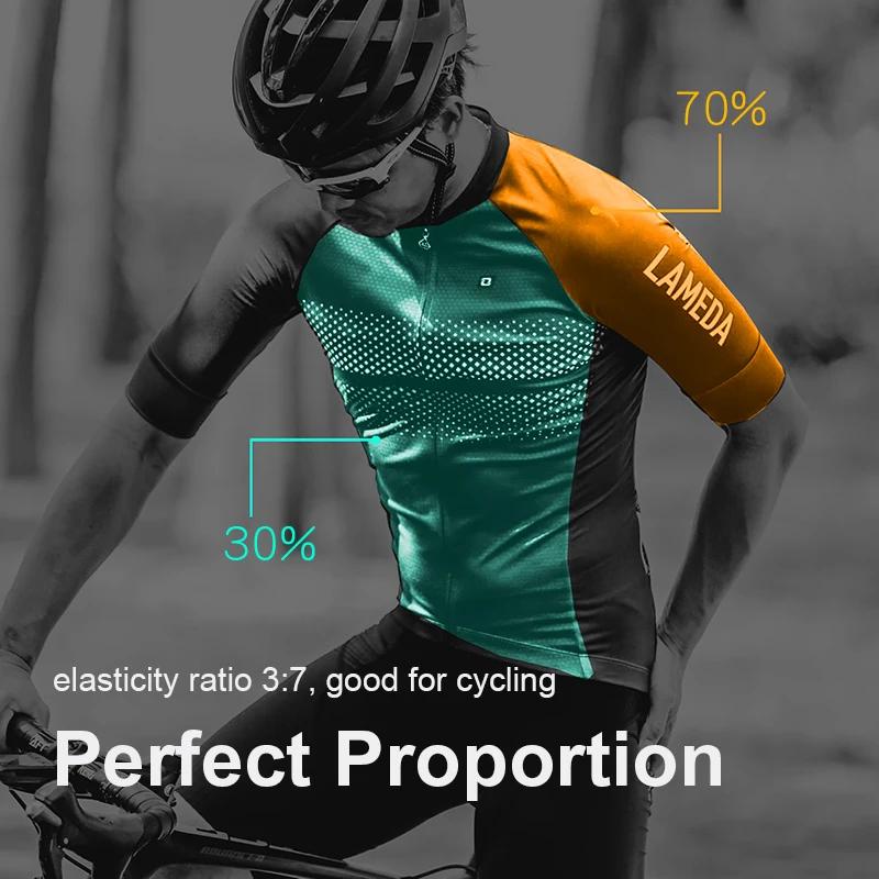 Lameda été Pro maillot de cyclisme vtt vélo vêtements respirant à manches courtes vélo chemise homme