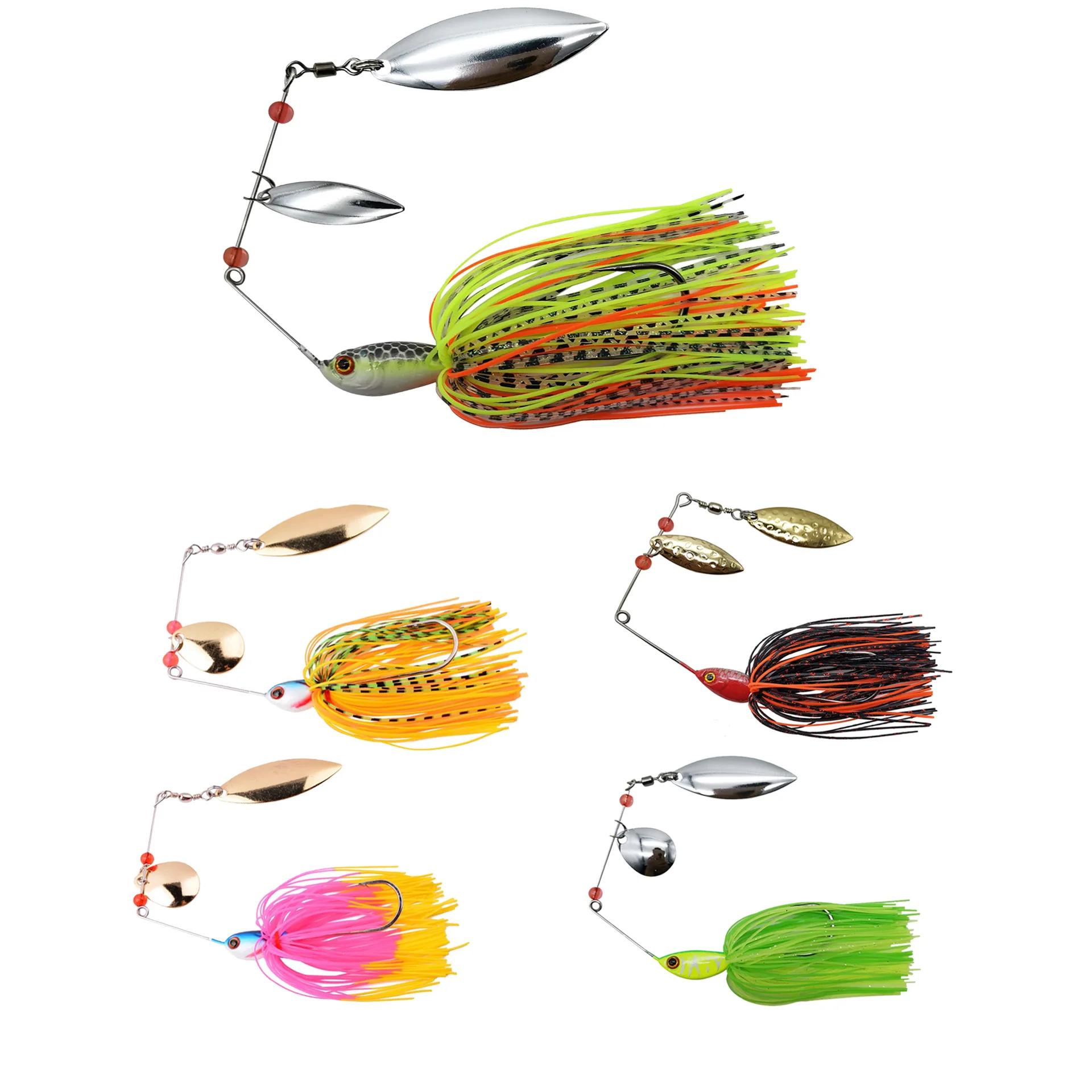 Mycena 16G & 18G & 21G spinner appât basse gabarit Chatter appât pêche leurre chatterbait Kit de pêc