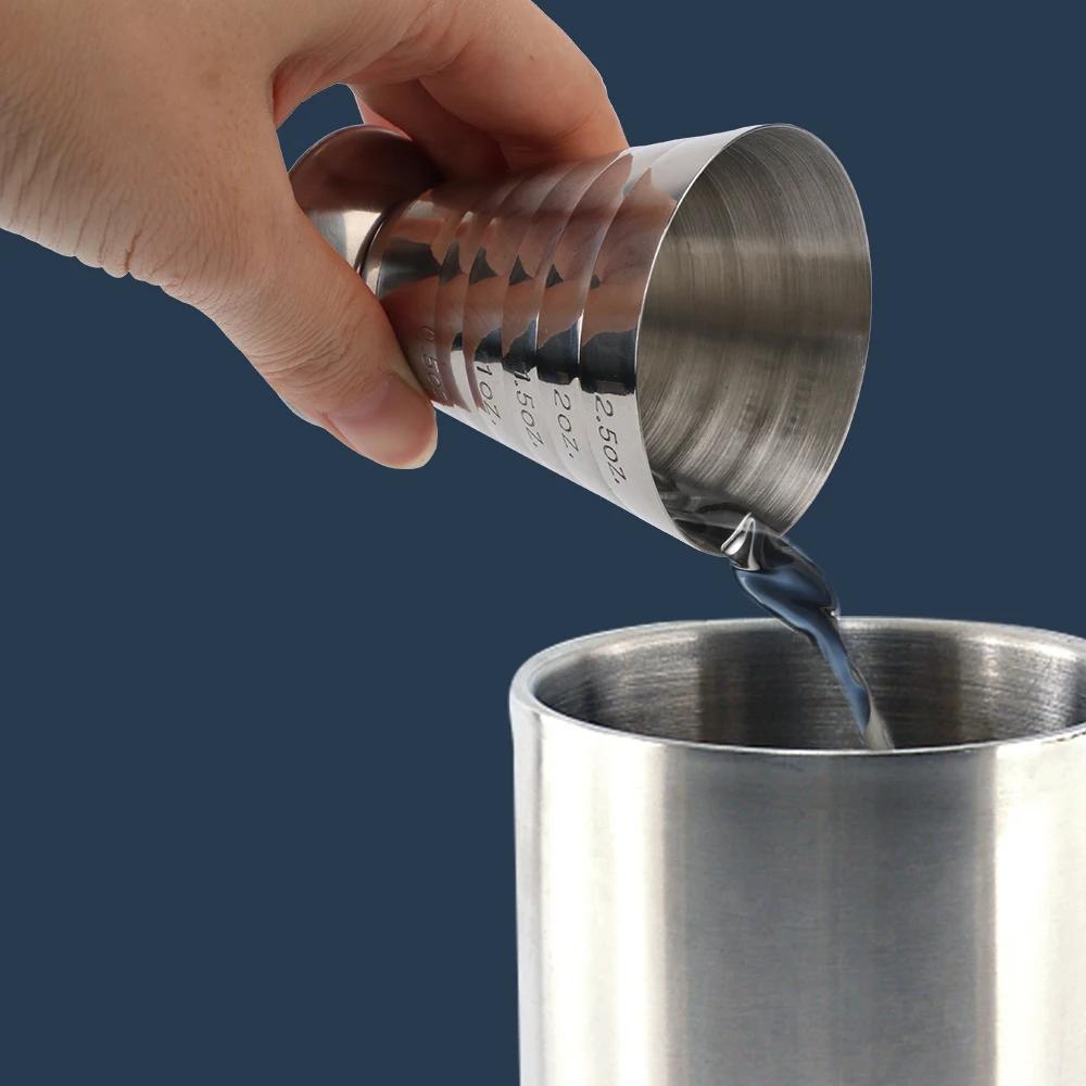 Accessoires pour boissons mixtes, tasse à mesurer, Shaker à Cocktail, Jigger, outils pour Cocktail, 