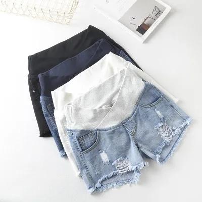 Short en Denim taille basse pour femmes enceintes, vêtements d'été, pantalons amples pour femmes enc