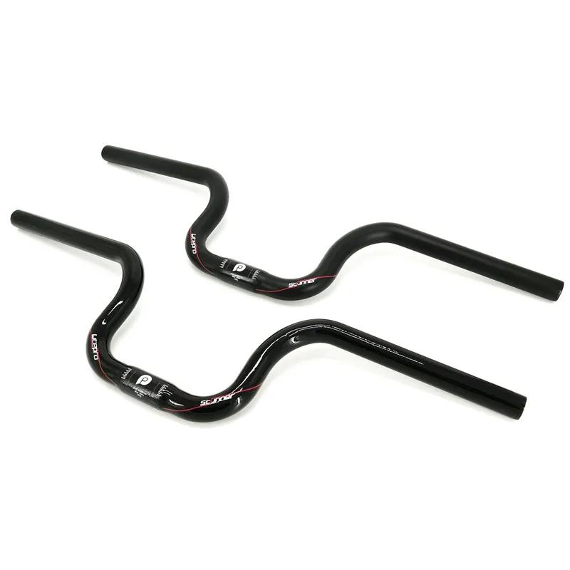 Litepro guidon ultraléger en forme d'hirondelle en Fiber de carbone 25.4mm 580mm 540mm pour guidon d