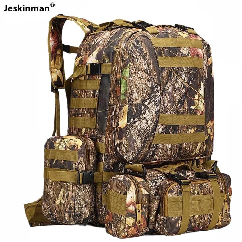 Sac à dos de randonnée 4 en 1, grand volume, 50L, étanche, cuir chevelu d'érable, bionique, camsalom