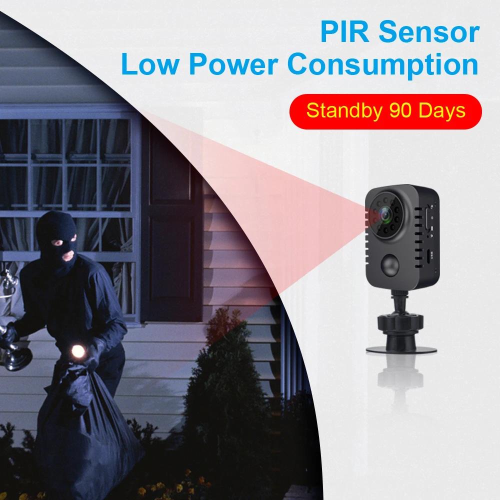 MD29 HD Mini caméra corporelle 1080P caméras de poche de sécurité activé par le mouvement petite cam