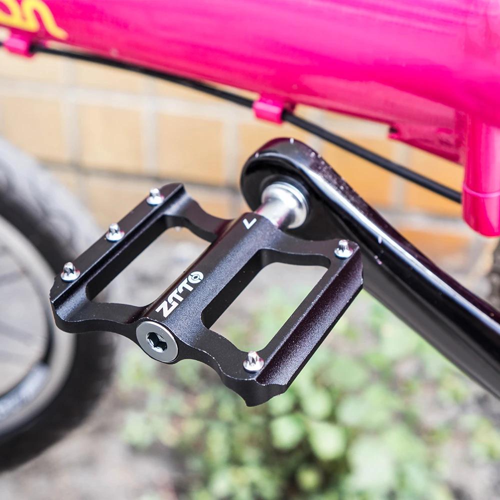 ZTTO-Pédale de vélo de route ultralégère, alliage d'aluminium, roulements de vélo, pédales pliantes 