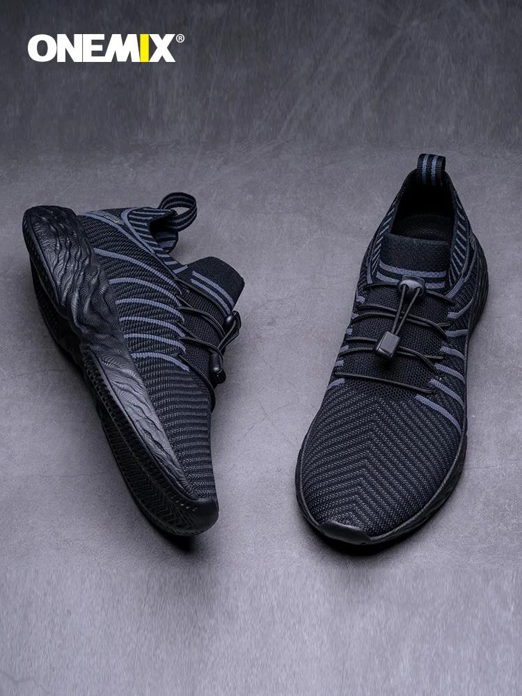 ONEMIX NOUVELLES Chaussures de course pour hommes, imperméables, respirantes, baskets d'entraînement