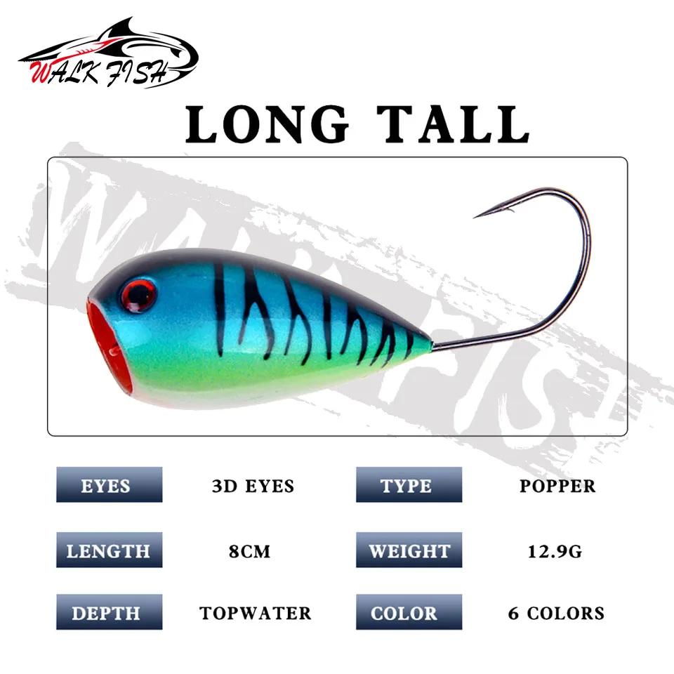 Leurre flottant rigide avec hameçon unique pour la pêche, appât artificiel idéal pour la pêche à la
