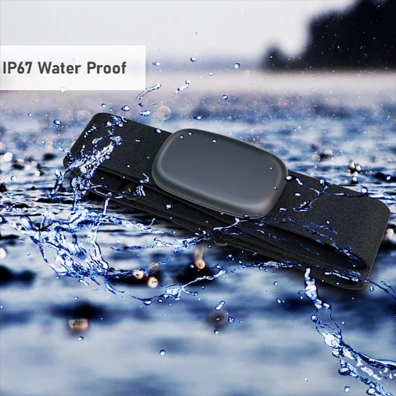 FITCENT 5.3Khz moniteur de fréquence cardiaque sangle pectorale Bluetooth ANT + capteur HR pour Pelo