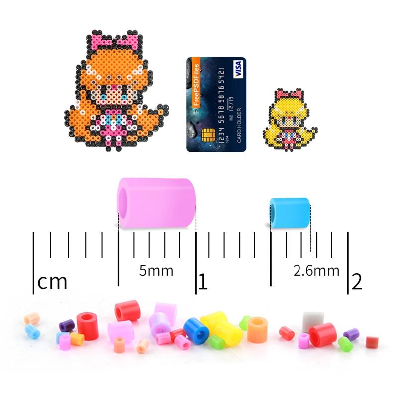 Ensemble de perles fusibles Mini Hama pour enfants, panneau perforé, puzzles, jouets créatifs, acces
