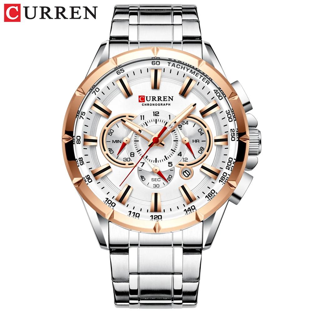 Relogio Masculino CURREN hommes d'affaires montre de luxe marque en acier inoxydable montre-bracelet