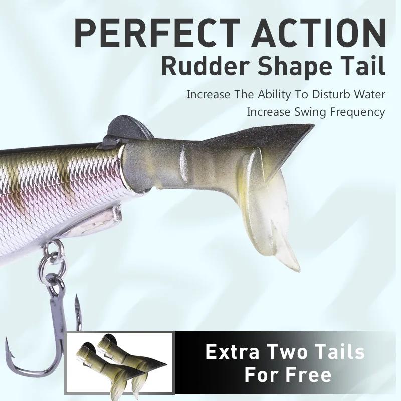 KINGDOM leurres méné multi-articulés 120mm 17.5g Surface flottante appâts durs méné Swimbait truite 