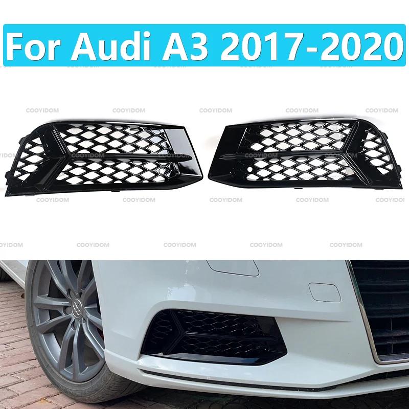 Cadre de phare antibrouillard en nid d'abeille, grille creuse sous le filet, noir brillant, accessoi