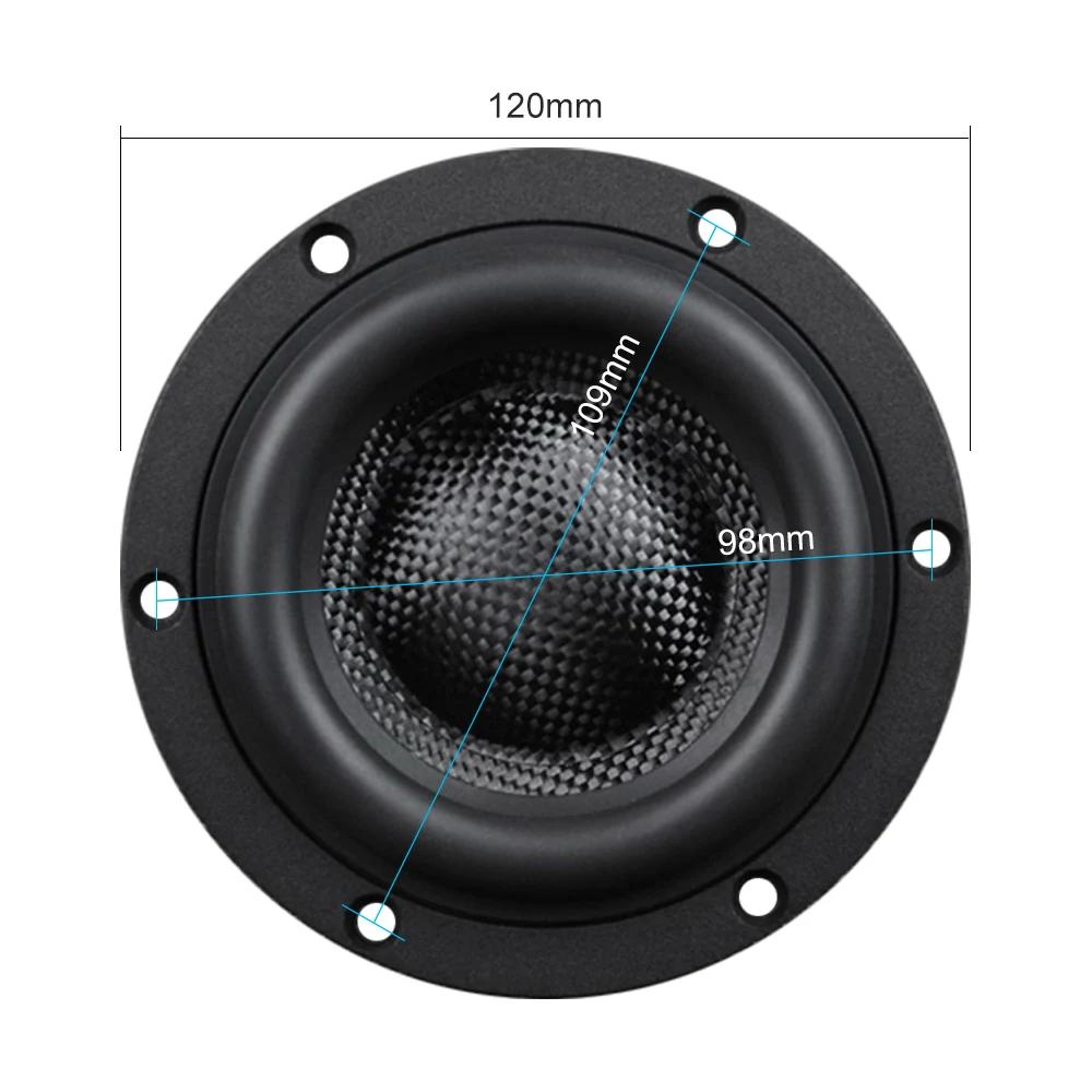 AIYIMA – haut-parleur de caisson de basses 4 pouces, 1 pièce, HiFi, pour Home cinéma, en Fiber de ve