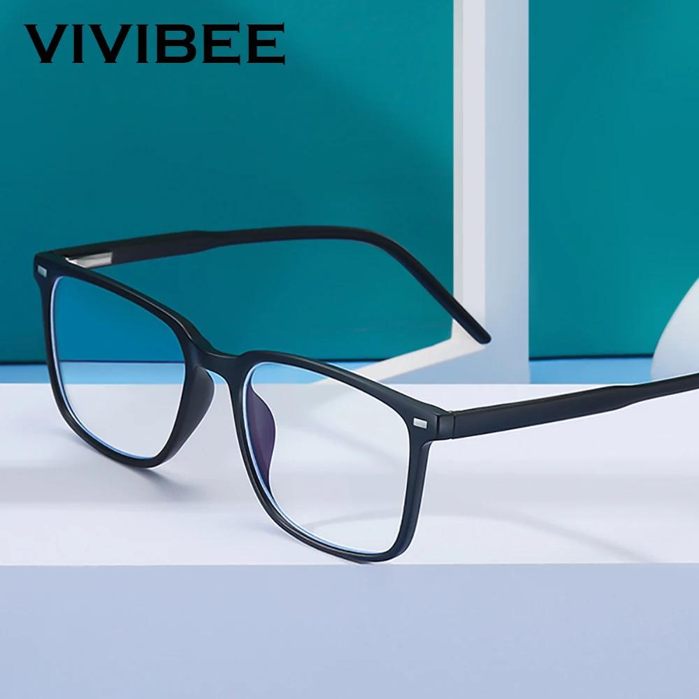 VIVIBEE – lunettes carrées classiques pour hommes, bloquant la lumière bleue, pour jeux sur écran, T