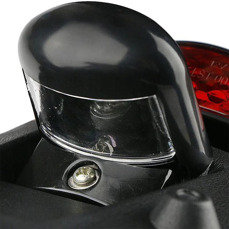 Garde-boue arrière universel en plastique ABS pour moto, feu arrière de frein à LED