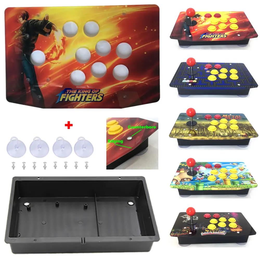 RAC-K500C 8 boutons trou acrylique œuvre panneau plat boîtier bricolage Arcade Joystick Kits
