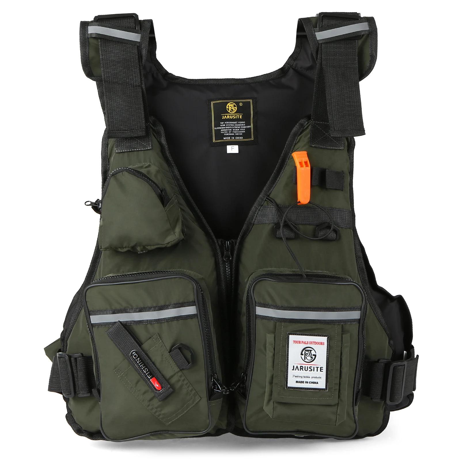 Gilet de sauvetage professionnel pour hommes, combinaison de flottabilité, gilets de pêche portables