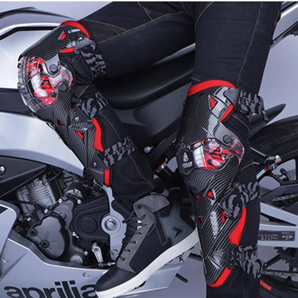 Genouillères de Motocross rouges genouillère de Moto Protection de Moto équipement de Motocross prot