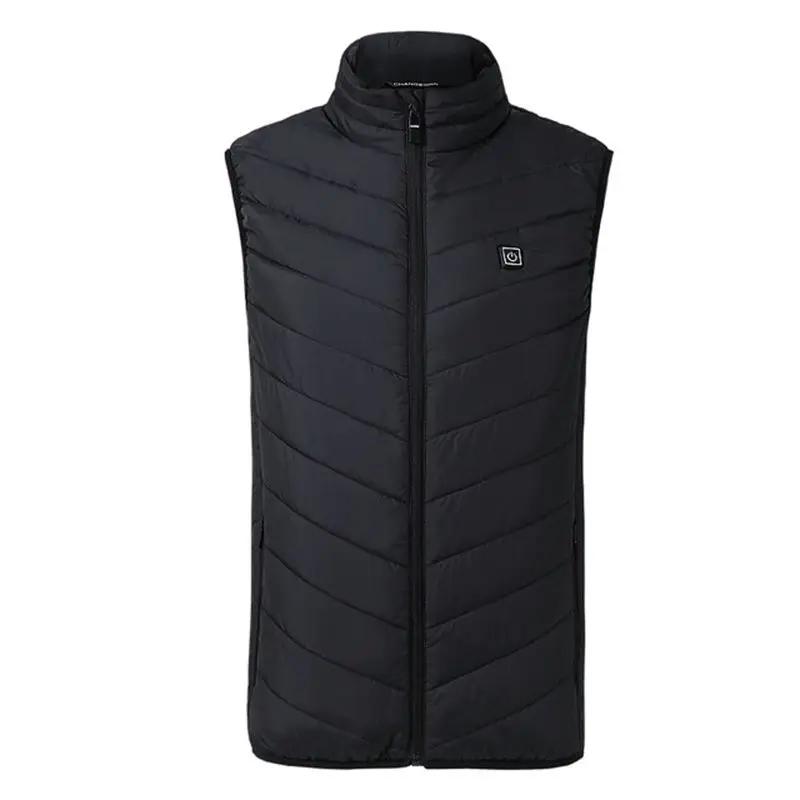 Hommes USB infrarouge 17 zones de chauffage gilet veste hommes hiver électrique chauffé gilet gilet 