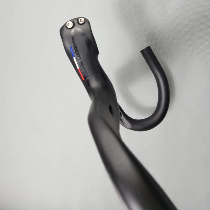 Guidon intégré guidon en carbone vélo de route avec tige Tmaex guidon de vélo de cyclisme guidon de 