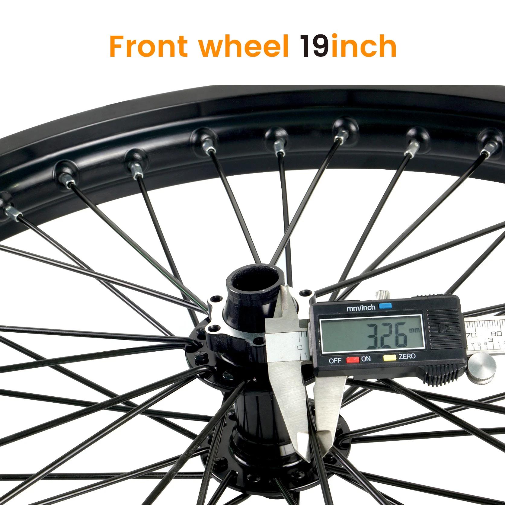 Roue avant vélo GARMATA 17 19 pouces largeur 1.6 36 trous rayons 10g moyeu 110x20mm