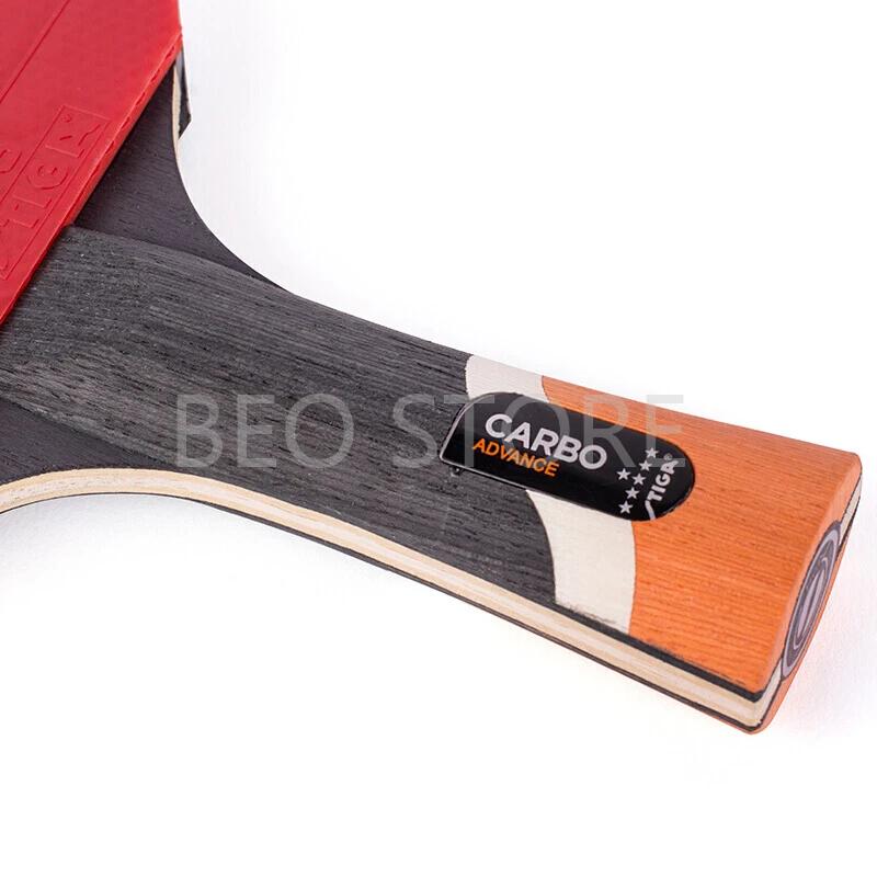 Raquette de tennis de table STIGA 6 étoiles - Originale boutons carbone caoutchouc batte ping-pong compétition