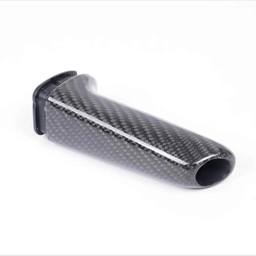 Couvercle de poignée de frein à main universel en fibre de carbone véritable pour BMW F32 F33 F36 E6