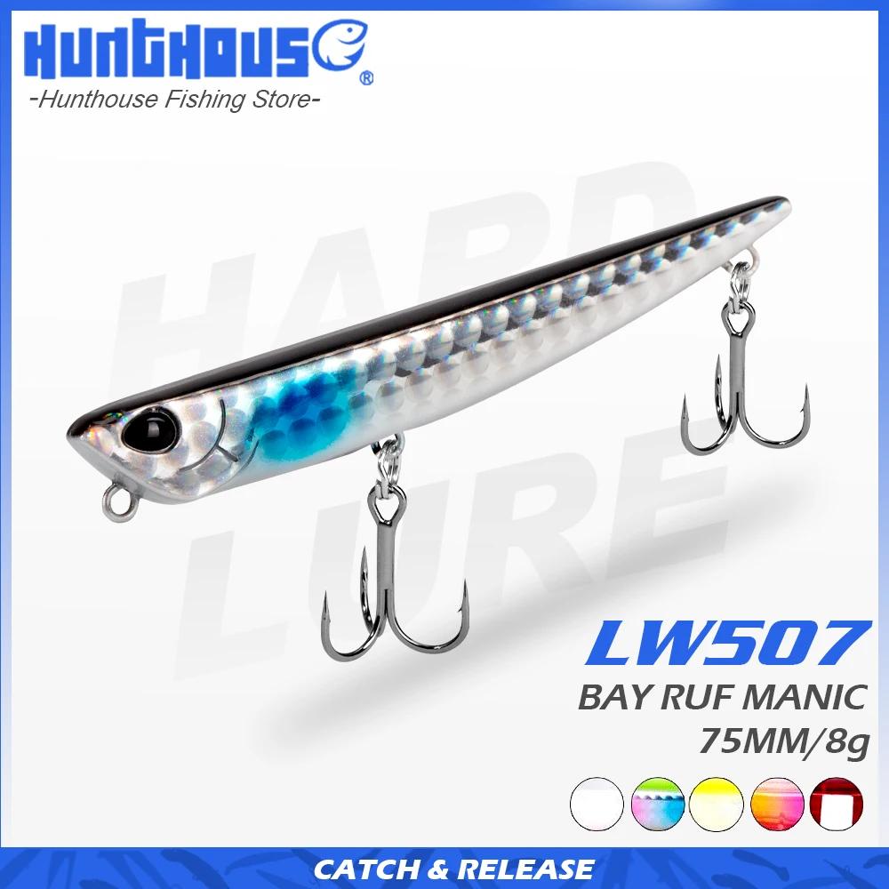 Hunthouse Bay RUF MANIC 75mm/8g crayon coulant leurre de pêche Stickbait BKK crochet dur leurre pour