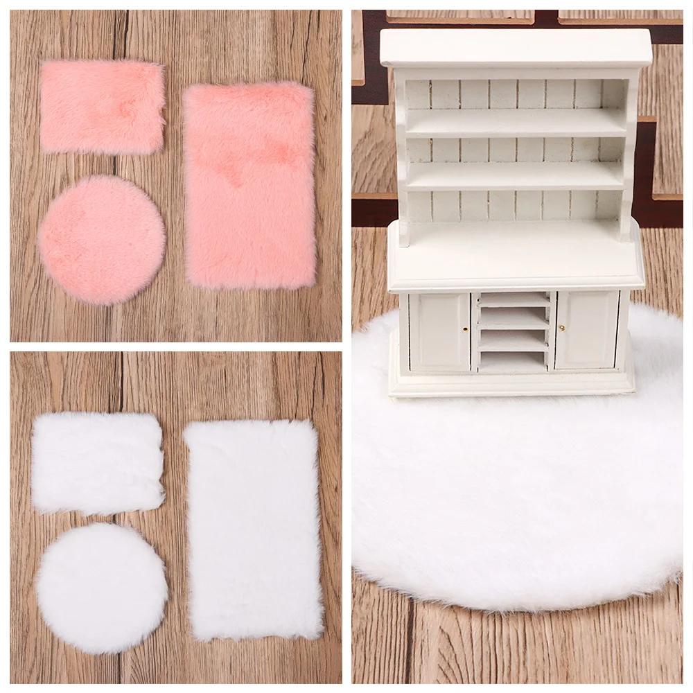Tapis en peluche de style nordique Lea, revêtements de sol miniatures, accessoires de beurre, maison