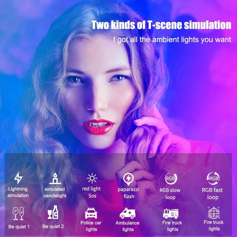 LUXCEO Q508A 10W RGB CCT Lampe Vidéo, 36 Couleurs 2600mAh Lampe LED Rechargeable pour Photographie S