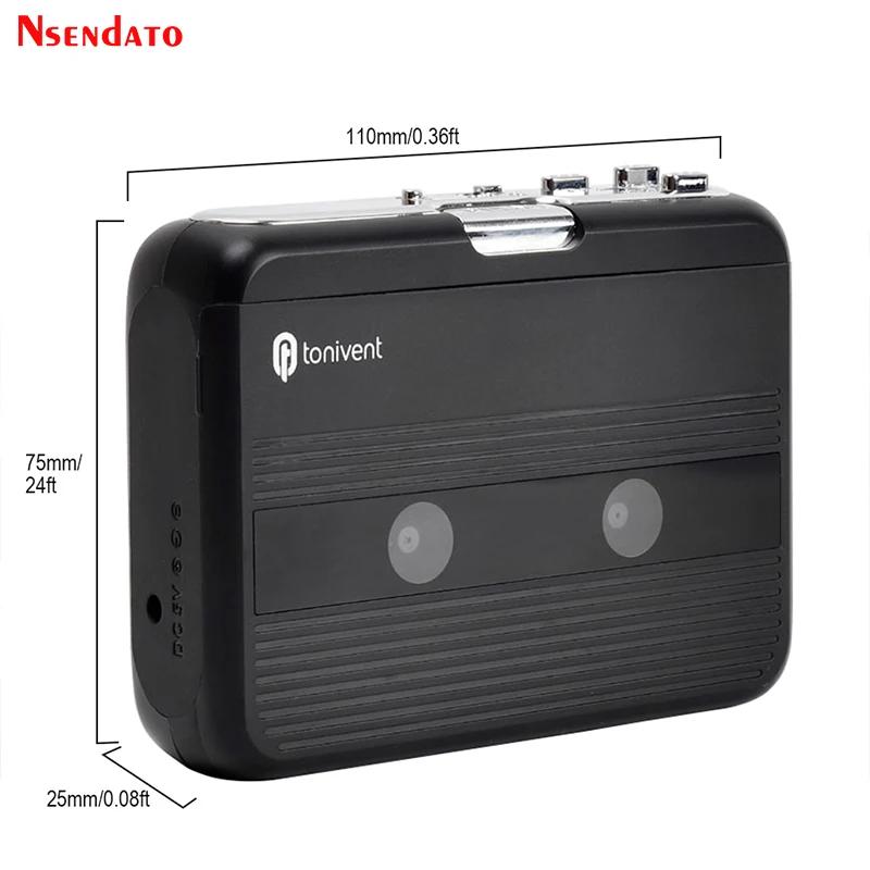 Radio FM autonome portable avec fonction d'inversion automatique, enregistreur et lecteur de cassett