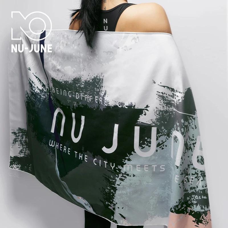 Aux- june-Serviette de Plage en Microcarence, Serviette de Bain, Design d'Impression à la Mode, Serv