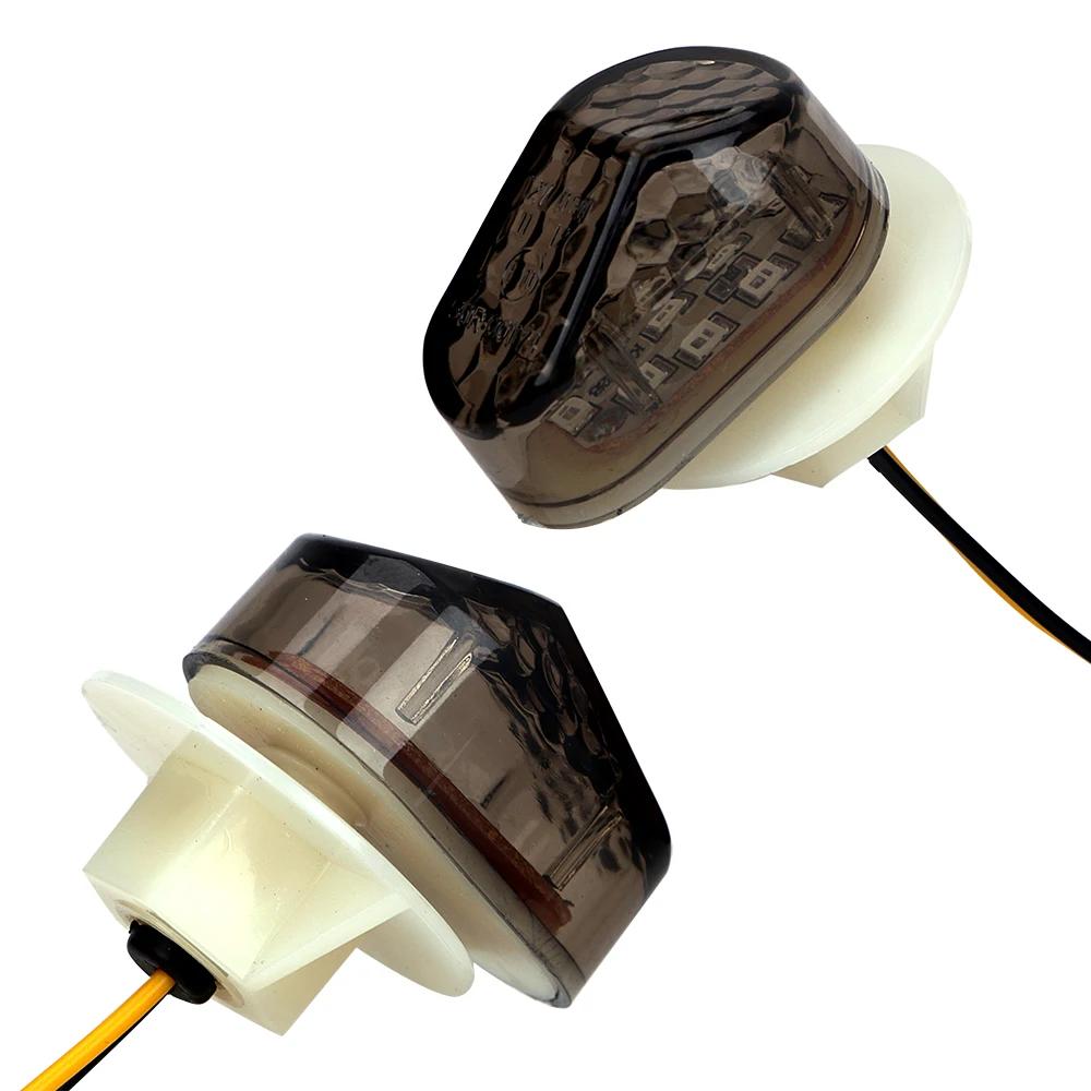 Feux de freinage LED pour motos, 12V, 2 pièces, clignotants, feux arrière, accessoires de moto pour 
