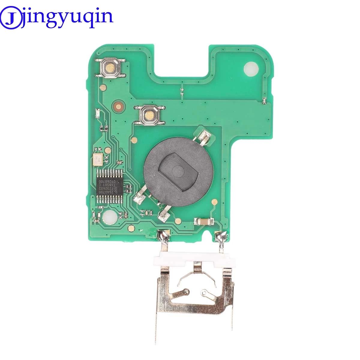 Jingyuqin 433 MHz Pcf7947 puce 2 boutons carte à distance clé de voiture intelligente pour Renault L