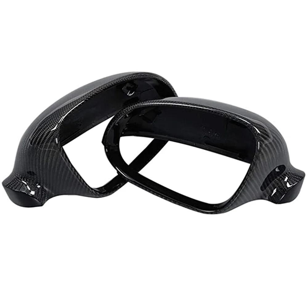 Couvercle de rétroviseur latéral en fibre de carbone pour VW Golf MK5 GTI Jetta 5 (noir brillant), P