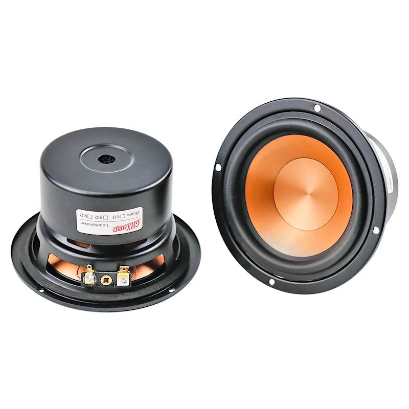 GHXAMP Hifi cône en céramique dorée 4 pouces 116mm Woofer mi-basse haut-parleur 4Ohm 40W bibliothèqu