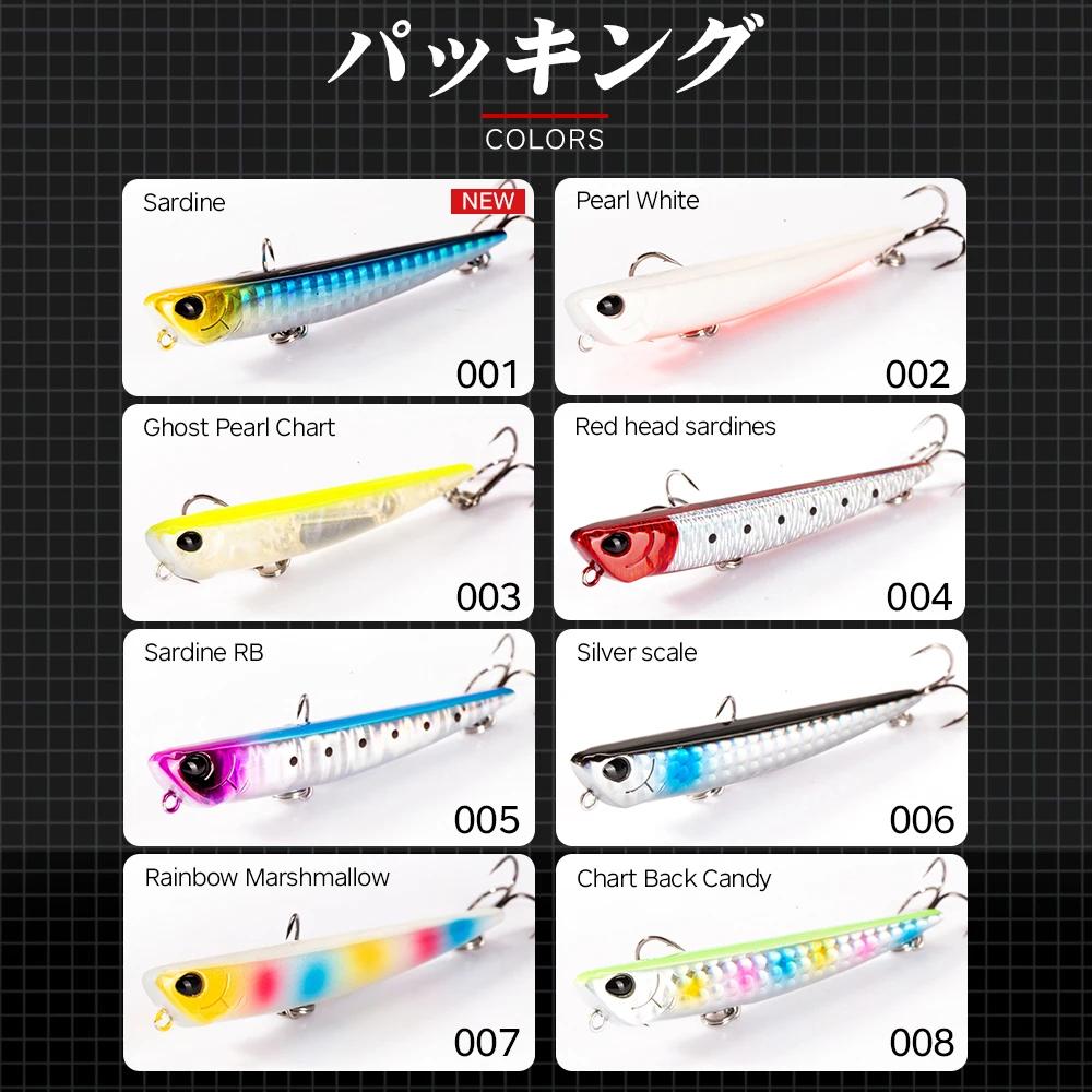 Hunthouse Bay RUF MANIC 75mm/8g crayon coulant leurre de pêche Stickbait BKK crochet dur leurre pour