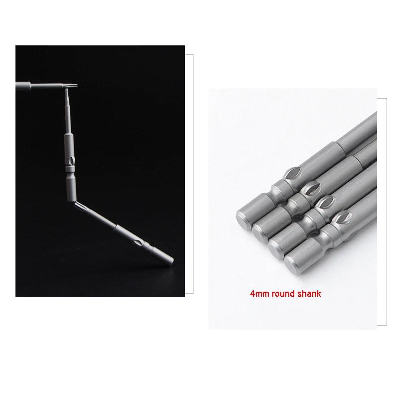 Jeu de tournevis Torx électriques à tige ronde, 10 pièces, 60mm de longueur 800 4mm, étoile magnétiq