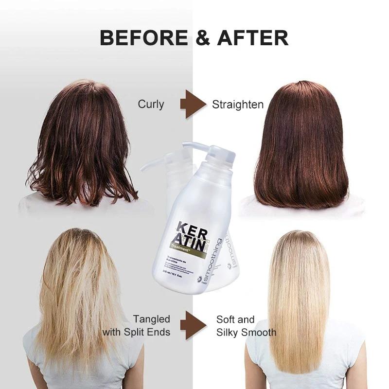 PURC 300ML traitement professionnel des cheveux à la kératine lissage réparation frisottis cheveux b
