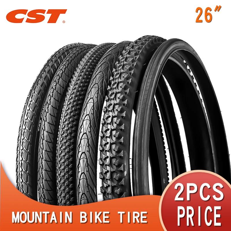 2 pièces CST 26 pouces pneu de vélo 26*1.5 26*1.75 26*1.95 26*2.1 60TPI vtt VTT pneu 26*2.35 26*2.40