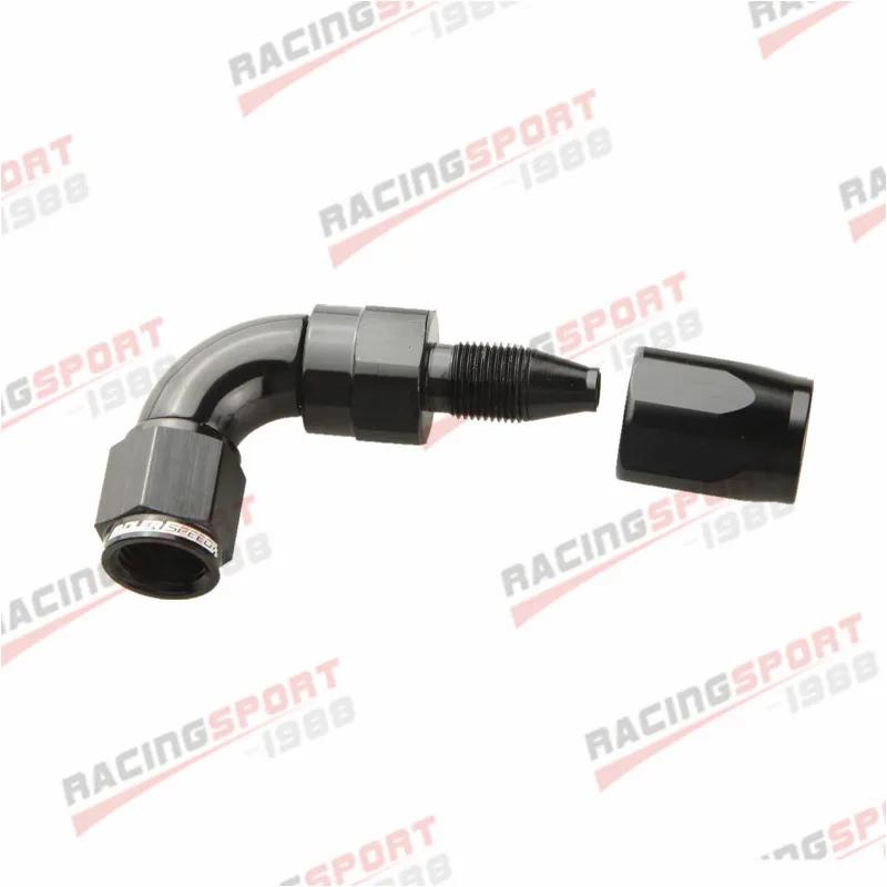 Raccord pivotant en aluminium à 45/90 degrés AN4 AN6 AN8 AN10 AN12 à débit maximal pour extrémité de