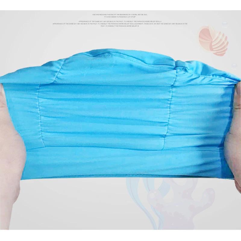 Nouveau couleur unie cheveux longs femmes hommes piscine bord de mer Sports nautiques élastique plis