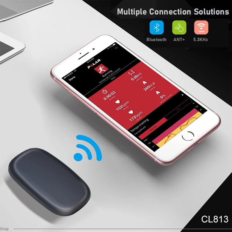 FITCENT 5.3Khz moniteur de fréquence cardiaque sangle pectorale Bluetooth ANT + capteur HR pour Pelo